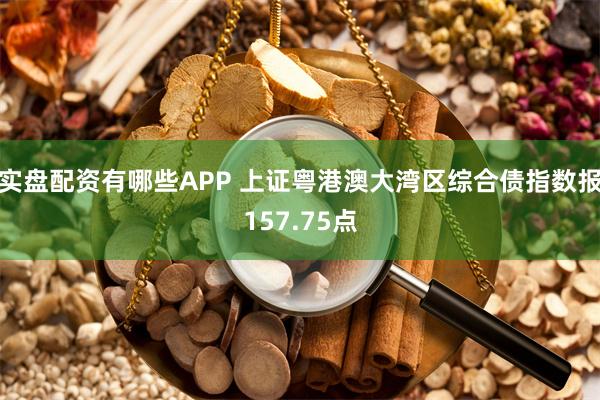 实盘配资有哪些APP 上证粤港澳大湾区综合债指数报157.75点